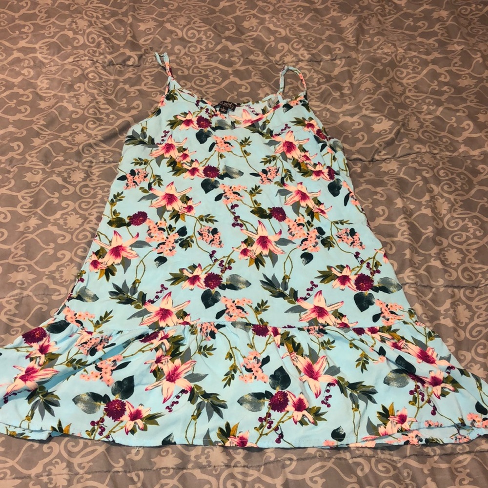 Floral long shirt/ short dress